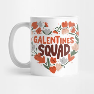 Cute Galentine's Day Squad Gang Girls Valentine 2024 Funny Mug